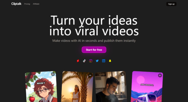 Cliptalk: AI Video Creation for the Social Era