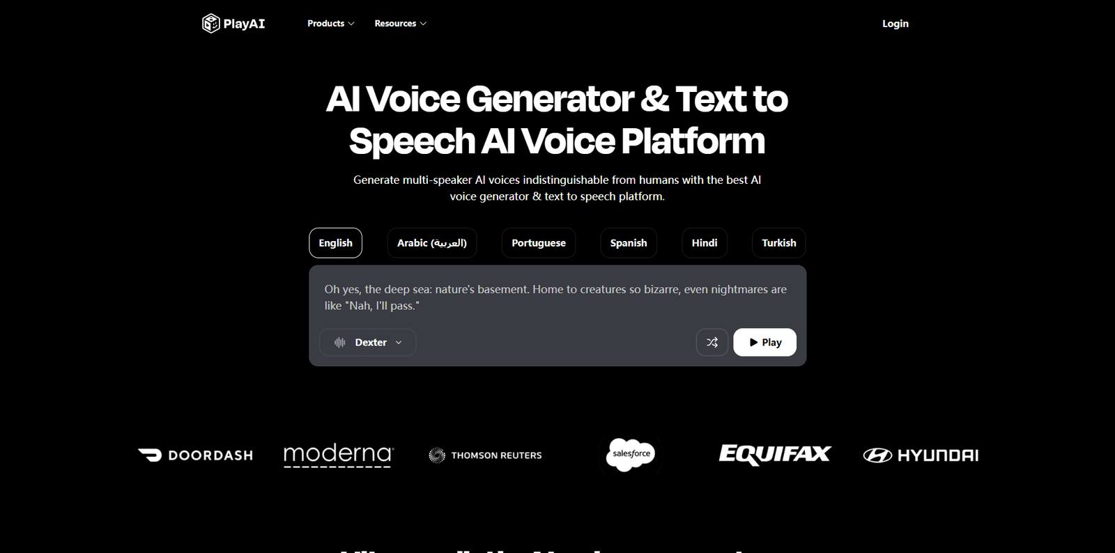 Play.ht AI Voice Generator