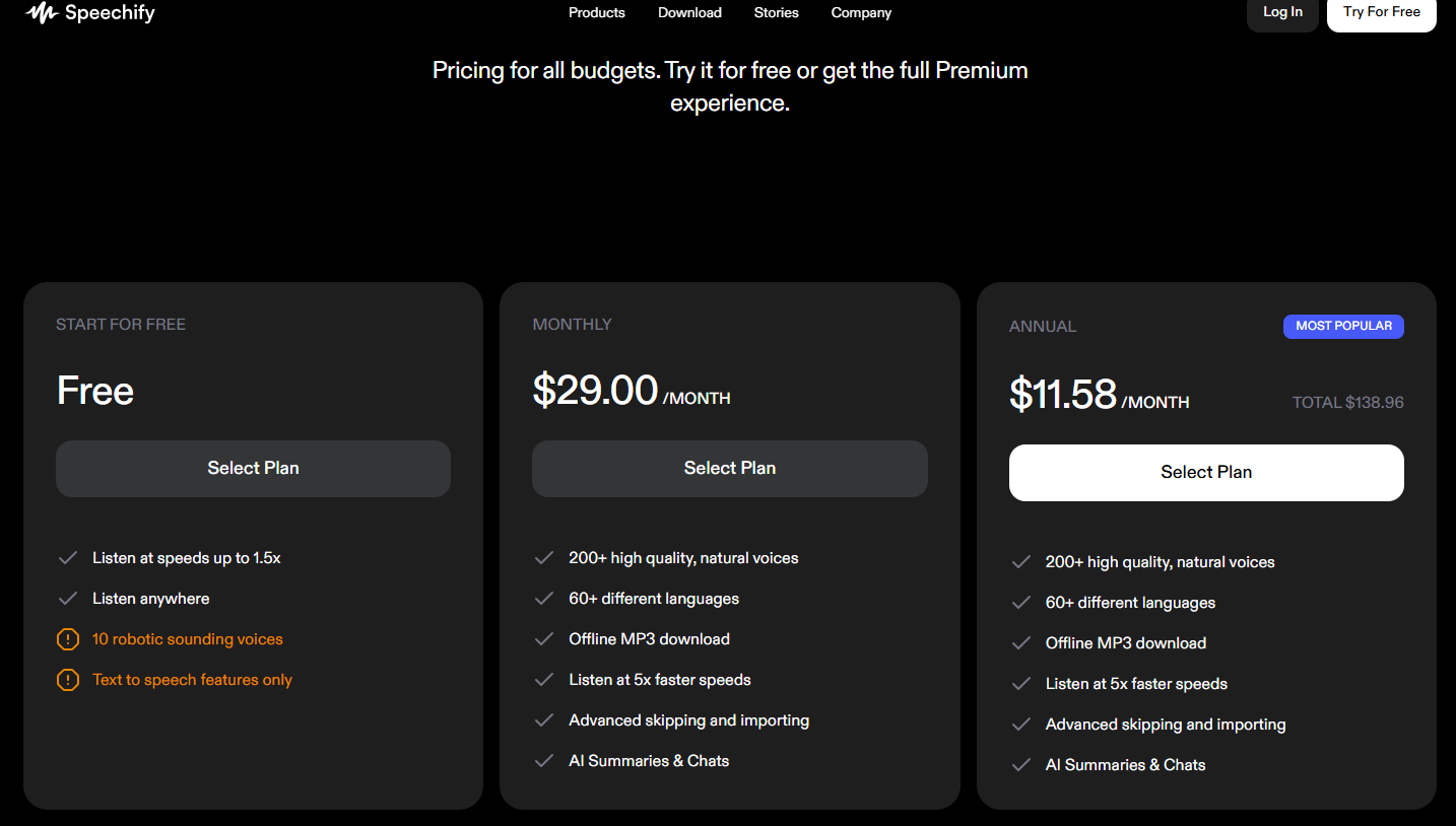 Speechify Pricing Guide 2025 Is Speechify Free? Costs, Plans, and